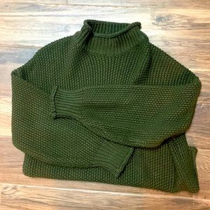 Hunter green knit sweater